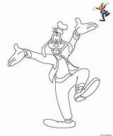 Coloring Disney Goofy Pages Printable sketch template