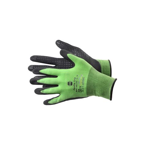 flexlite grip work gloves en  elastanenylon fabric size