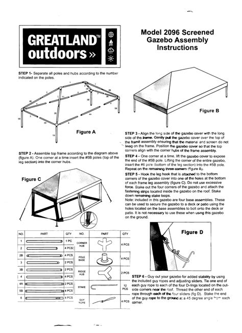 tent instructions manual