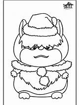Hamster Coloring Christmas Pages Mas Advertisement sketch template