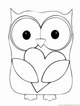 Owl Coloring Printable Pages Color Birds Cute Owls sketch template