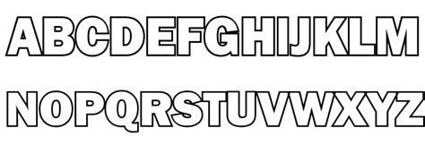 letter outline font