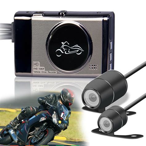 cool motorcycle p front p rear dual  mini camera dvr motor dash cam special