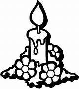 Candle Candles Coloring Pages sketch template