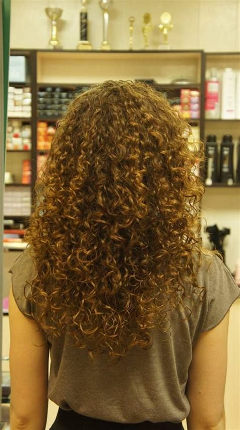 tight curl in permed long hair spiral perm long hair long hair perm