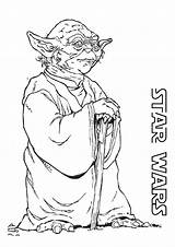 Yoda Pages Coloring Master Wars Jedi Star Powerful Wise Legendary Color sketch template