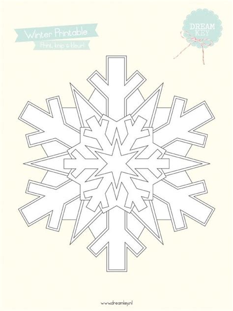 winter printable  images winter snowflakes toddler crafts