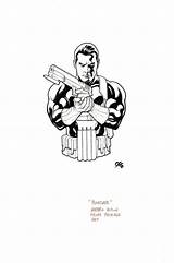 Punisher sketch template