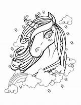 Licorne Magnifique Artherapie Licornes Coloriages Cheval Gratuitement Colriage Adulte Tête Imprimez sketch template