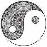 Mandala Mandalas Zen Coloring Aesthetic Self Inspired Spiritual Healing Symbol Yin Yang Increase Tibetan Esteem Sense Stimulate Discover Did Stress sketch template