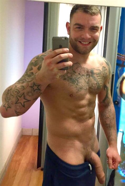 ripped hunk with a fat uncut cock selfie shaftly