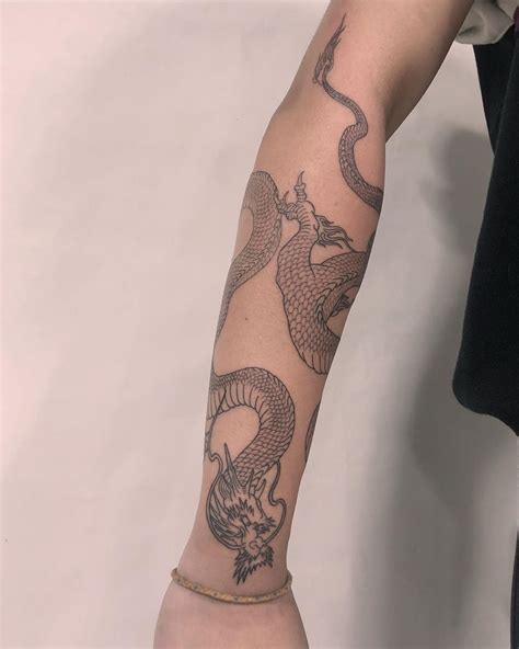 [get 45 ] Tattoo Dragon En El Brazo