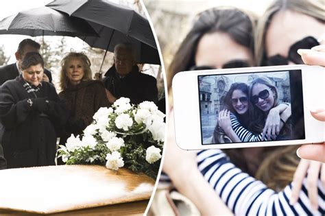 third of brits confess they take selfies at funerals daily star