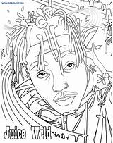 Juice Coloring Wrld Pages Juicewrld Rapper Travis Scott Wonder sketch template