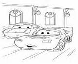 Disney Coloring Pages Cars Mcqueen Sally Printable A4 Book sketch template