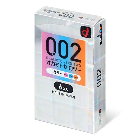 Okamoto Unified Thinness 0 02 3 Colors Japan Edition 6 S Pack Pu