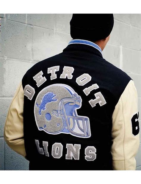 hills cop axel foley jacket detroit lions varsity jacket