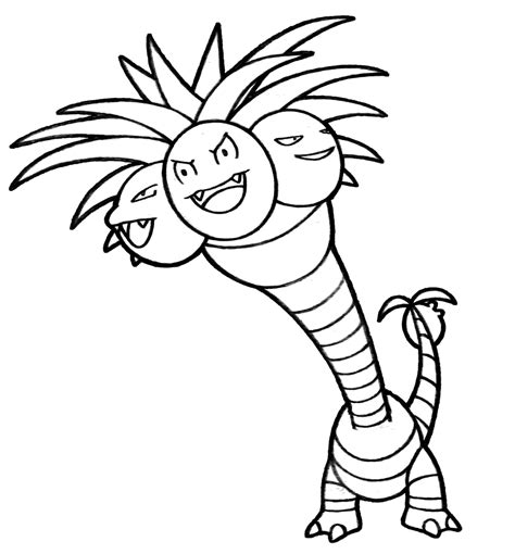 exeggutor coloring page coloring pages