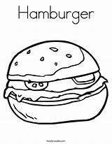 Coloring Sandwich Worksheet Hamburger Hamburgers Usa Make Making Drawing Little People Let Cheeseburger Pages Print Lets Cursive Outline Twistynoodle Built sketch template