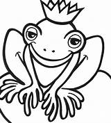 Frog Coloring Pages Prince Cute Outline Printable Drawing Frogs Print Color Happy Birthday Clipartmag Star Coqui Getdrawings Websites Presentations Reports sketch template