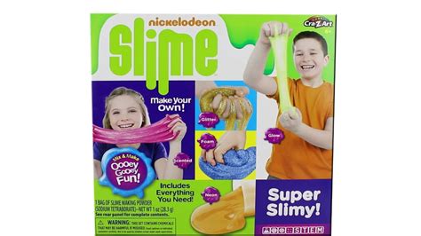 Nickelodeon Slime Super Slimy Kit Unboxing Toy Review Diy Slime Youtube