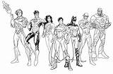 Justice League Coloring Pages Color Characters Kids sketch template