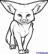 Fox Desert Clipart Animals Drawing Drawings Draw Coloring Pages Animal Kit Baby Fennec Clipground Anime Cute Face Paintingvalley sketch template