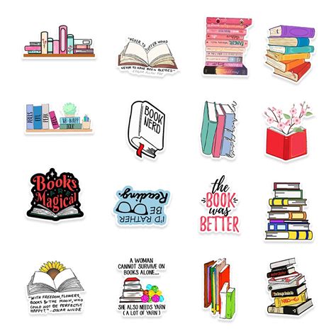reading books stickers arothy