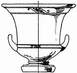 Greek Krater Etc Clipart Mixing Vase Typically Wine Antique Type Water Used sketch template