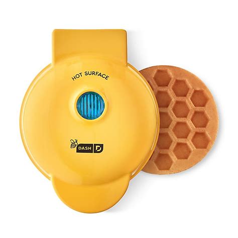 Dash® Honeycomb Mini Waffle Maker In Yellow Bed Bath And