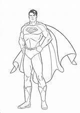 Superman sketch template