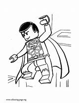 Lego Superman Coloring Movie Colouring Pages sketch template