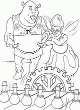 Shrek Coloring Pages Cartoons sketch template