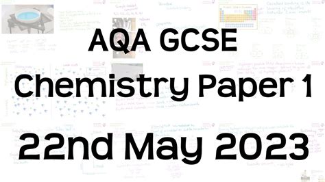 aqa gcse chemistry paper     youtube