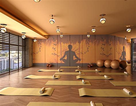 yoga hall usa  behance yoga room design yoga room decor yoga studio design