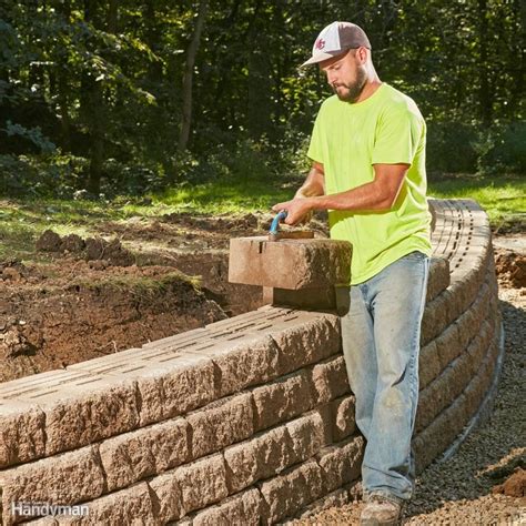build  long lasting block retaining wall family handyman