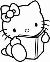 Coloring Pages Easy Kids Colouring Kitty Hello Printable Choose Board sketch template