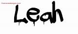 Leah Name Graffiti Designs Tattoo Lettering Names Lean Freenamedesigns sketch template