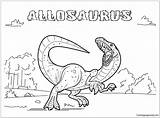 Allosaurus Pages Dinosaurs Coloring Color Print Printable Coloringpagesonly sketch template