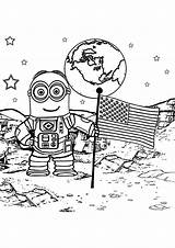 Moon Astronaut Parentune sketch template