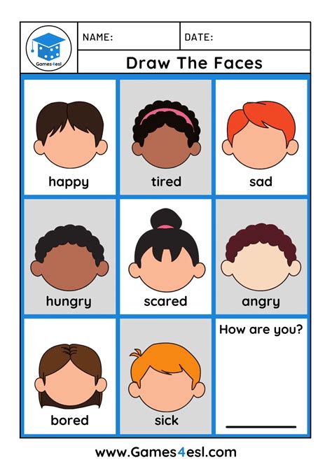emotion faces  preschool feelings clipart clip art library