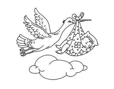 stork coloring pages    print