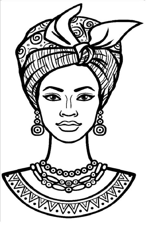african american art coloring page
