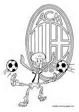 Milan Coloring Ac Pages Soccer Squidward Playing Spongebob Fc Print Madrid Barcelona Manchester United Real Color Maatjes sketch template