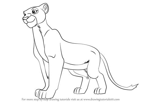 draw nala   lion king drawingtutorialscom lion