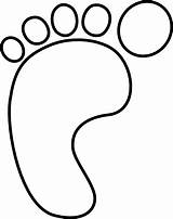 Foot Clipart Coloring Library Left Right sketch template