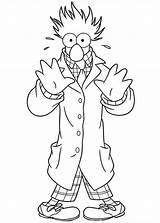 Beaker Muppets Muppet Kids Coat Printable Freecoloringpages Ad4 sketch template