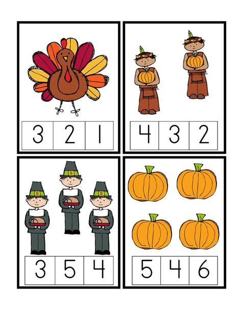 kindergarten thanksgiving worksheets