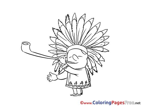 indian kids  coloring page