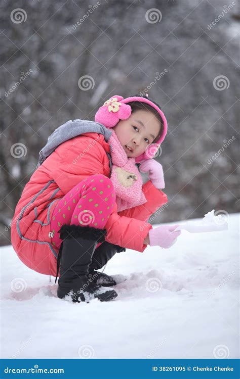 winter  kids stock image image  girl east expression